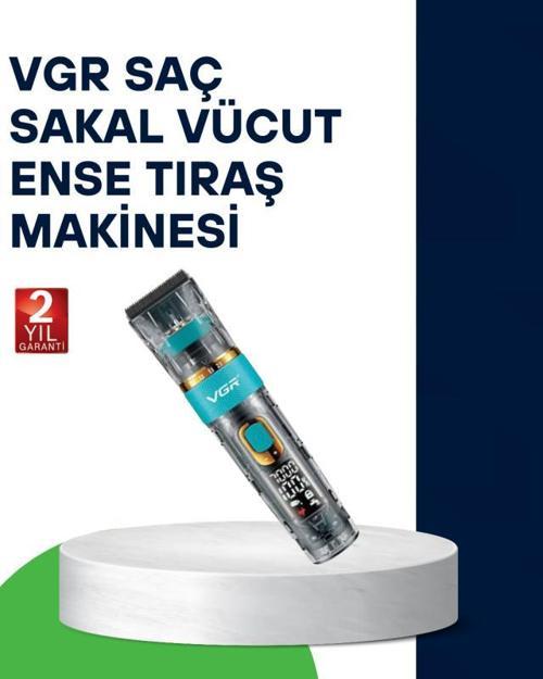 VGR V-695 Profesyonel Saç ve Sakal Kesme Makinesi Şarjlı ve Kablolu Kullanım