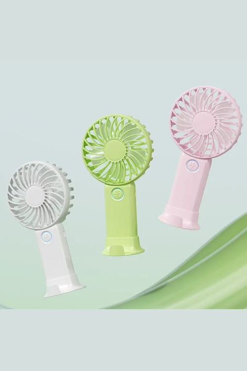 3 Hız Kademeli Şarjlı Sessiz El Vantilatörü Telefon Tutucu Özellikli El Masa Fanı
