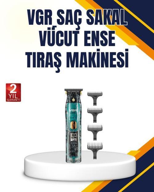 VGR V-695 Profesyonel Tıraş Makinesi Seramik Bıçaklı Turbo Güçlü Motor