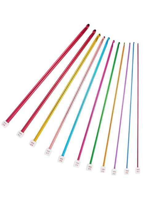 Örgü Tığ Metalize 35 cm  6 Numara