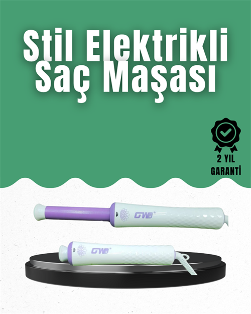 GW Taşınabilir Saç Maşası – 360° Döner Kablo, Negatif İyonlu Seramik Teknoloji