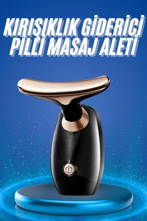 Kırışıklık Giderici Yüz Masaj Aleti Pilli Cilt Bakım Cilt Sıkılaştırma Derinlemesine Temizler