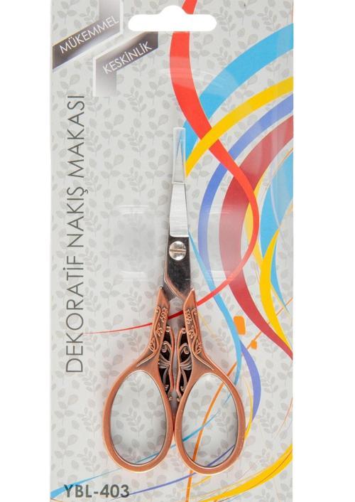 Nakış Makası Dekoratif Bakır Kelebek YBL-403 Model 18