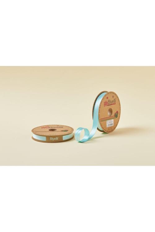 Biye Saten Katlı 010 Mint Yeşili 2 cm 25 Metre %100 Polyester