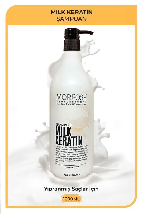 Morfose Milk Keratin Şampuan 1000 ML - Besleyici Koruyucu Etki
