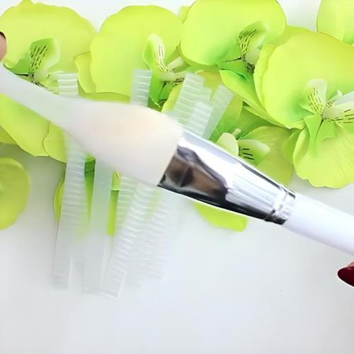 Makyaj Far Allık Kontür Eyeliner Fırça Malzemeleri Ürünleri Koruyucu File Kapak Örgü Kılıf Set 20li