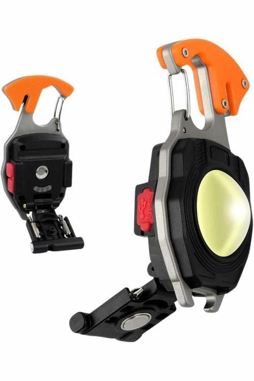 7 Modlu Mini Led Lamba Anahtarlık USB Şarjlı Kamp İçin Taşınabilir