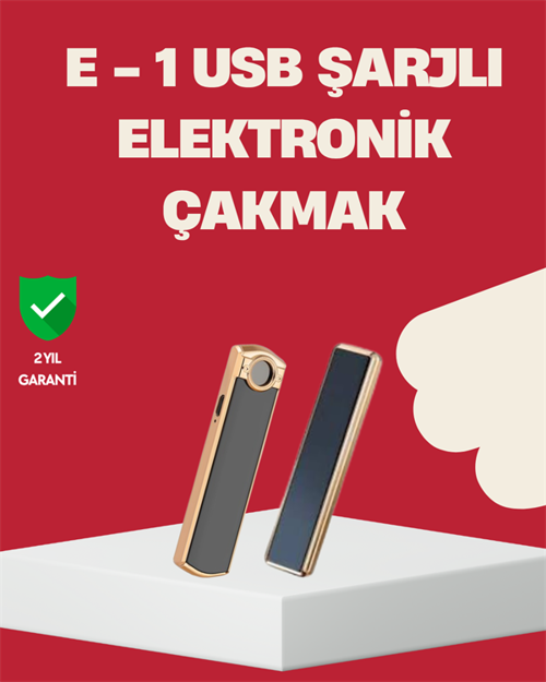 Rüzgar Geçirmez Elektronik Çakmak – Modern Tasarım, Metal Gövde