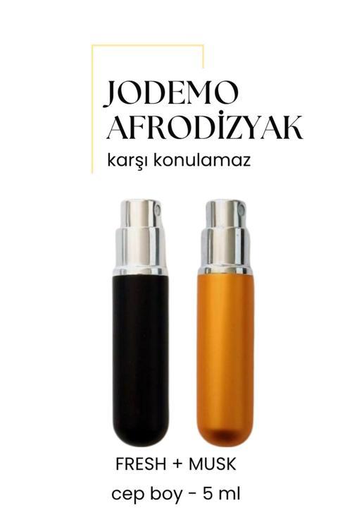 2 Adet Afrodizyak Etkili Erkek Parfüm Cep Boy Musk + Fresh 5ml