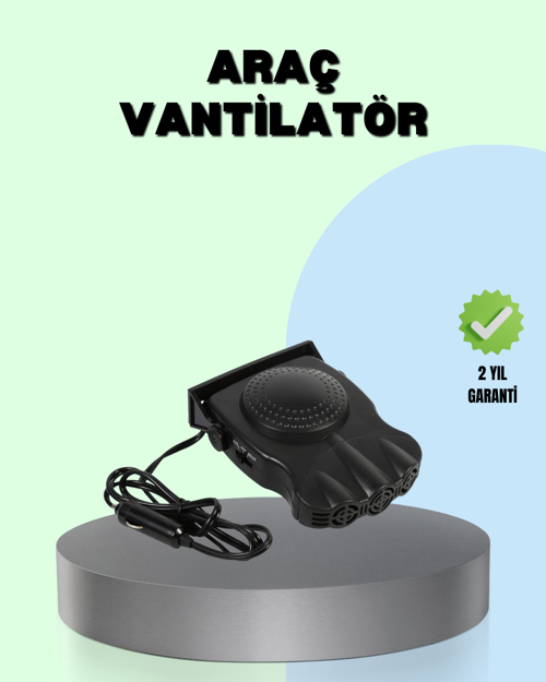 360° Ayarlanabilir Araç İçi Isıtıcı ve Fan