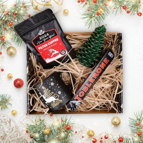 Siyah Hello Winter Hediye Kutusu