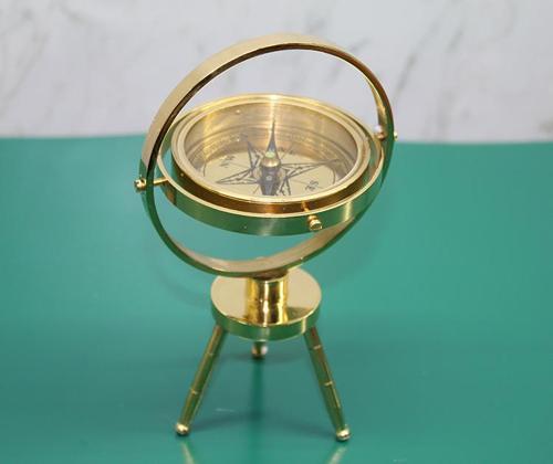 Pirinç Masa Üstü Pusula Model 2 