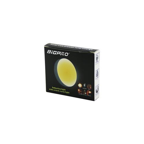 SENSÖRLÜ=0--3MT USB ŞARJLI SARI LED YUVARLAK LAMBA ÇAP: 8.3CM - KALINLIK: 2CM (5250)