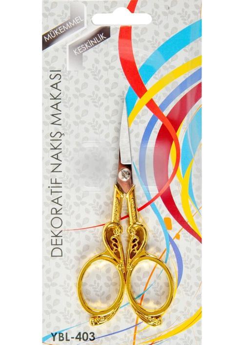 Nakış Makası Dekoratif Altın Kuğu YBL-403 Model 19