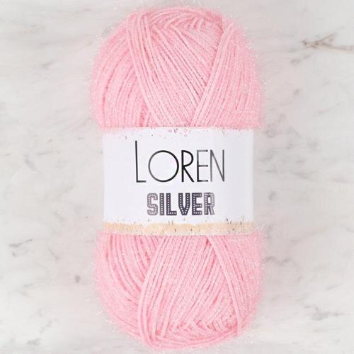 Loren Silver Toz Pembe El Örgü İpi - RS0013 - 34074