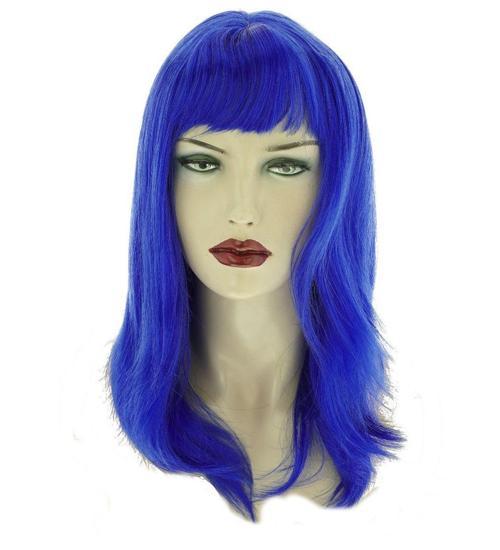 Mavi Renk Uzun Parti Peruğu (5250)