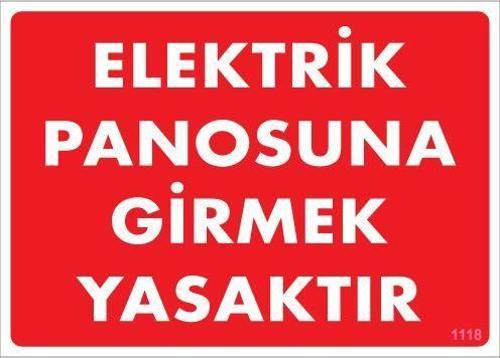 Elektrik Panosu Levhası 25x35 KOD:1118
