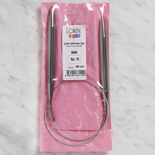 LOREN CRAFTS 10 MM ÇELİK MİSİNALI ŞİŞ 60 CM