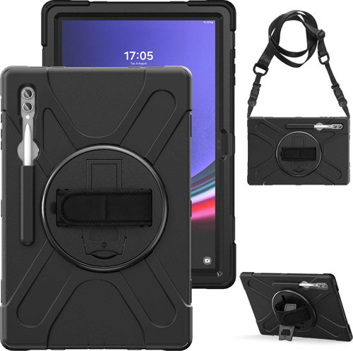 Galaxy Tab S9 Ultra Uyumlu Fuchsia Defender Silikon Tablet Kılıfı