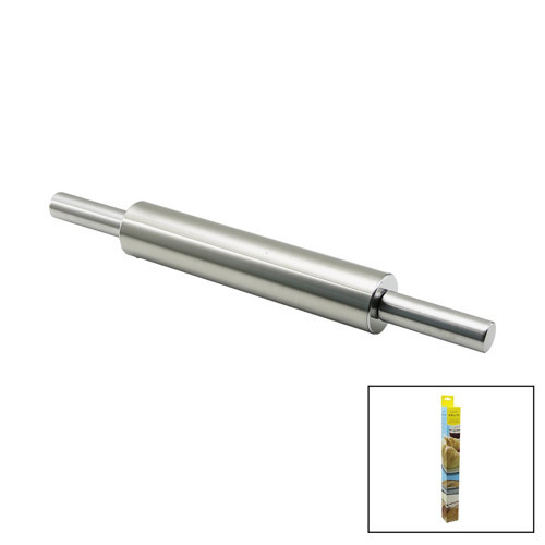 VOCEN ROLLİNG PİN ÇELİK METAL MERDANE - HAMUR RULOSU MERDANE: 25CM - SAP: 2X9CM =T.UZUNLUK:43CM (5250)