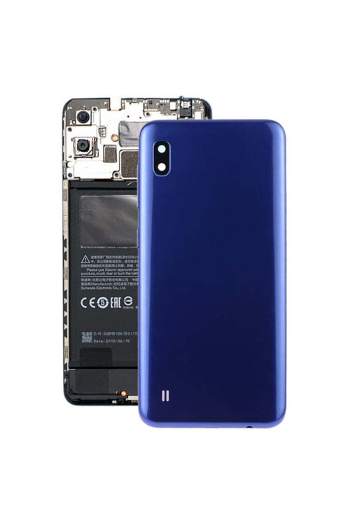 Samsung Galaxy A10 Uyumlu Arka Pil Batarya Kapağı Sm-A105F Mavi