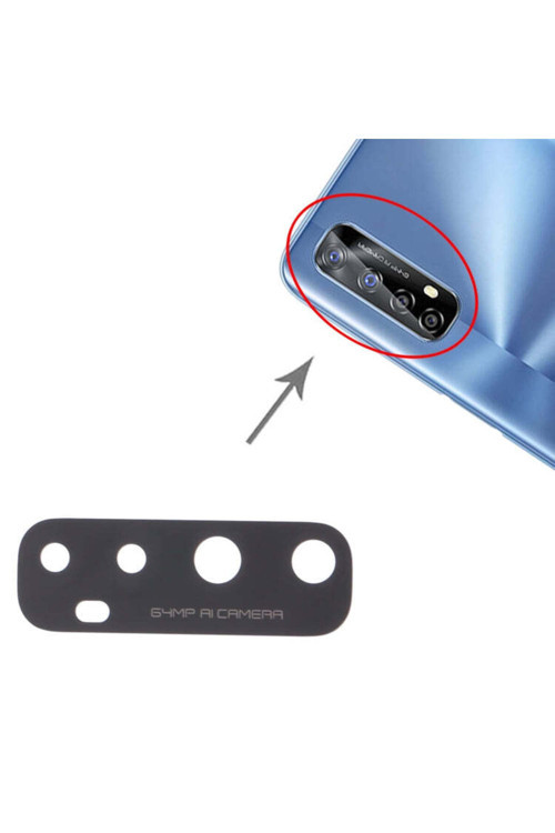 Realme 7 4G Uyumlu Kamera Lensi Cam Rmx2151, Rmx2163, Rmx2155