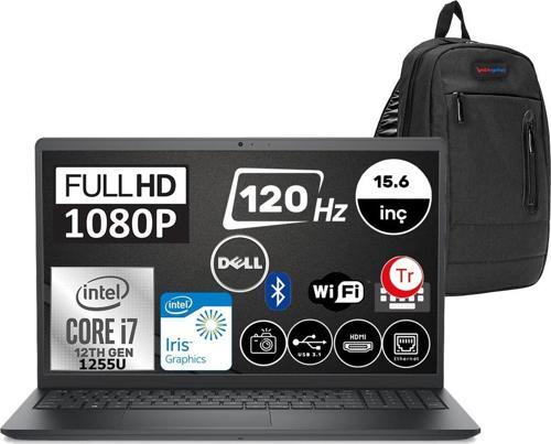Vostro 3520 Intel Core I7-1255U 32GB 512GB SSD 15.6" FHD 120HZ Ubuntu N5305PVNB3520U10 + Zetta Çanta