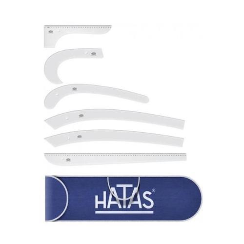 Plastik Riga Seti Cetvel Takımı Çantalı 6 Parça