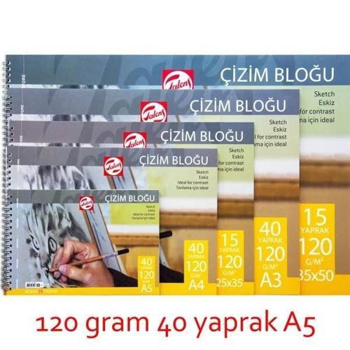 Eskiz Çizim Defteri 120 gr. A5 40 yp.