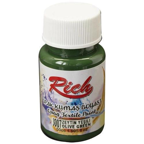 Opak Kumaş Boyası 50 cc. 3007 ZEYTİN YEŞİLİ