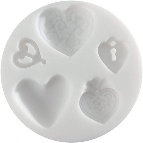 Silicone Mould Silikon Polimer Kil Kalıbı HEARTS