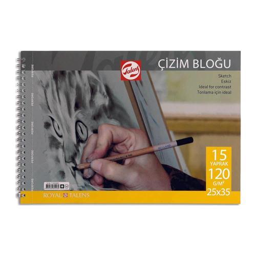 Eskiz Çizim Defteri 120 gr. 25x35 cm. 15 yp.