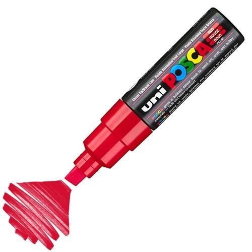 Posca PC-8K Boyama Markörü 8 mm. Kesik Uç KIRMIZI