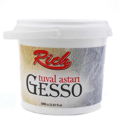 Gesso Tuval Astarı Beyaz 1000 cc.