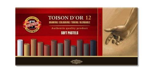Toison D'or Soft Pastel Boya Seti KAHVERENGİ TONLAR 12 Renk