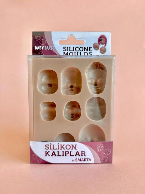 Silicone Moulds Silikon Epoksi ve Polimer Kil Kalıbı BABY FACES