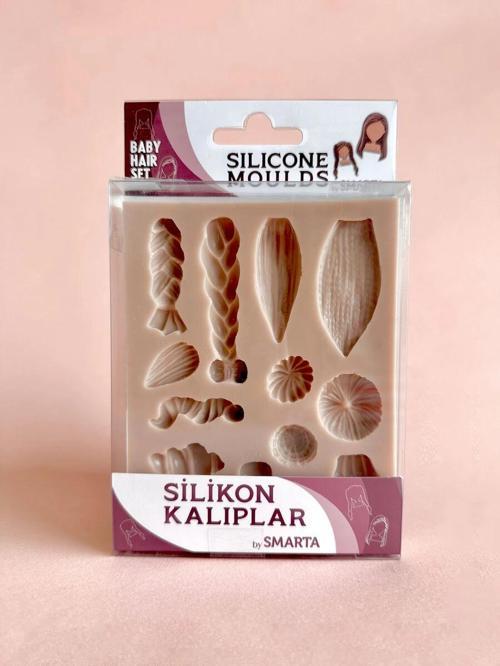 Silicone Moulds Silikon Epoksi ve Polimer Kil Kalıbı BABY HAIR SET