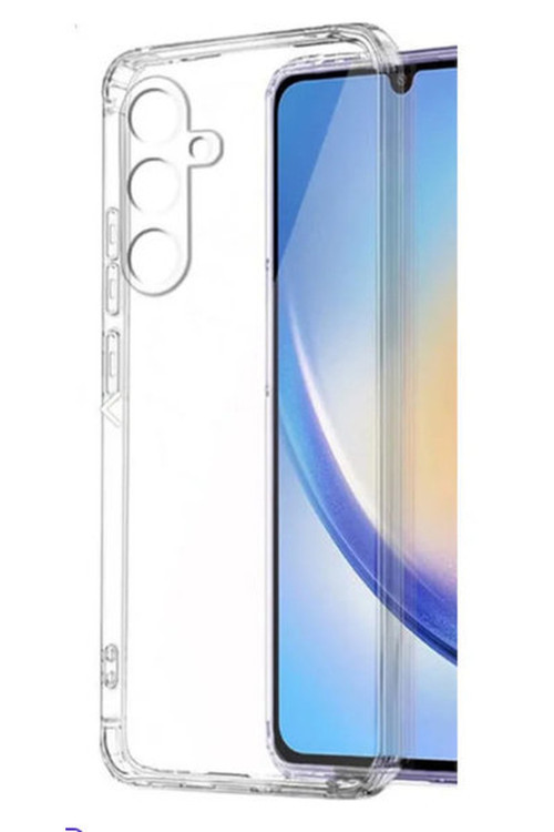 Galaxy A15 Uyumlu Şeffaf Kılıf Kamera Ve Ekran Çıkıntılı