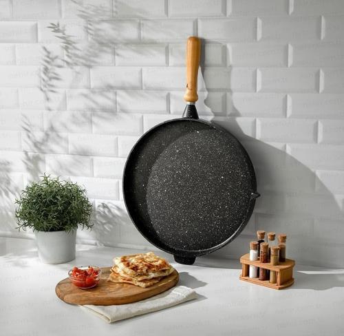 Flower Alüminyum Döküm Gözleme Tavası 36 Cm