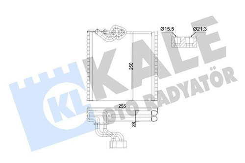 EVAPORATÖR AL/PL/BRZ KANGOO-GRAND KANGOO EVAPORATÖR 7701209856