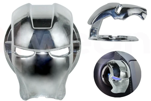 IRON MAN START STOP KORUYUCU KAPAK GÜMÜŞ METAL KROM AKSESUAR