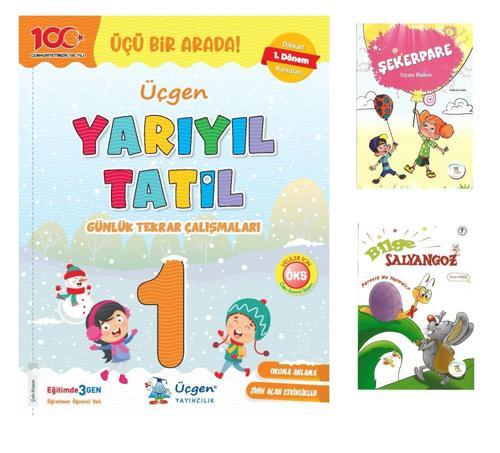 Üçgen 1.Sınıf Yarıyıl Tatil Kitabı 2023-2024 (1.Dönem Konularını Kapsar)