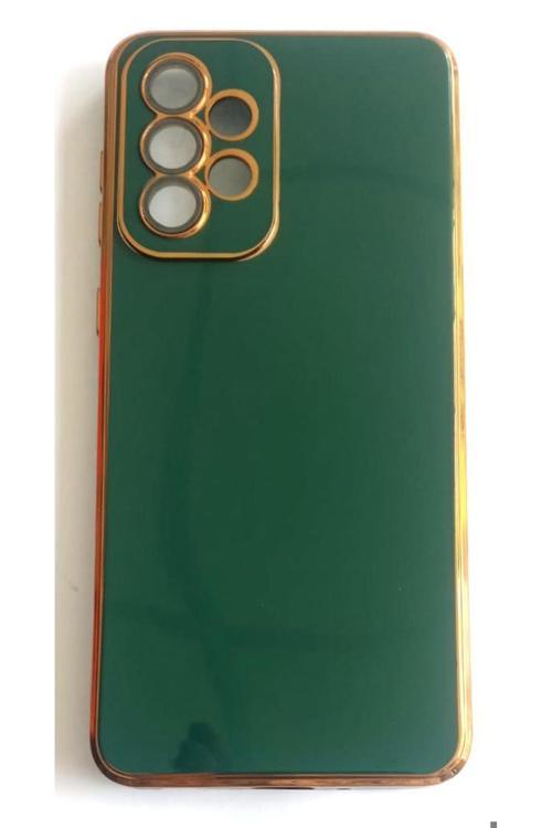 Samsung Galaxy A33 Uyumlu Parlak Yumuşak Altın Yaldızlı Kılıf