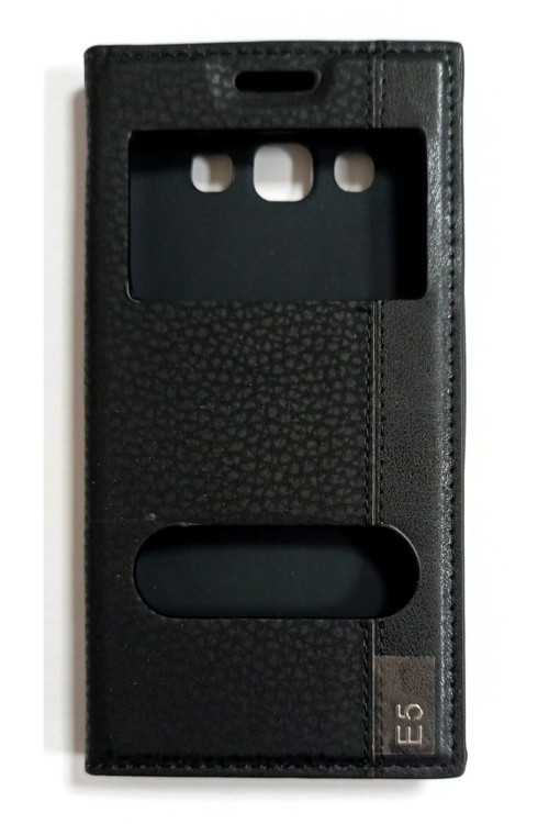 Samsung Galaxy E5 Uyumlu Kapakli Gizli Miknatisli Kilif