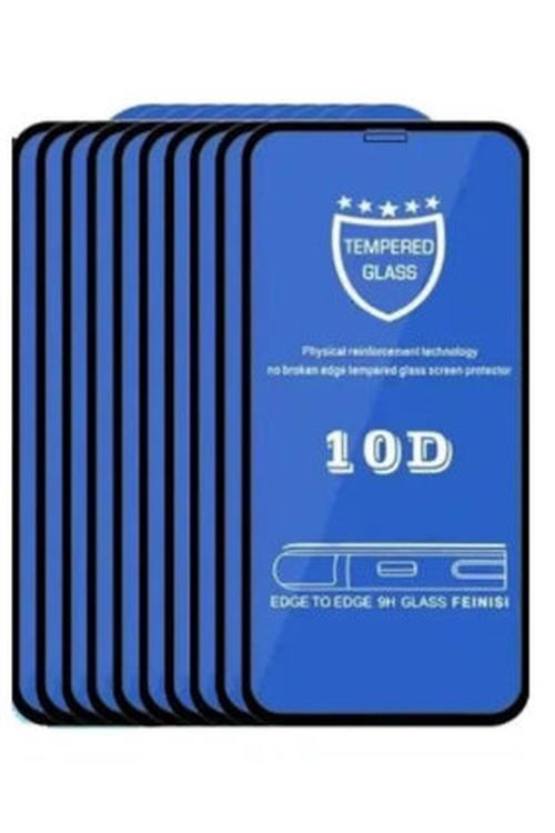 10 Adet İphone 11 Uyumlu Ekranı Tam Kaplayan Koruyucu Cam