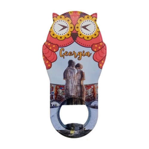 Gürcistan Temalı Baykuş Magnet Kapak Açacak