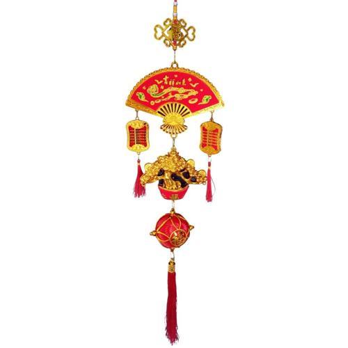 Feng Shui Yelpaze Hayat Ağacı Şans Ve Bereket Askılık 80 cm