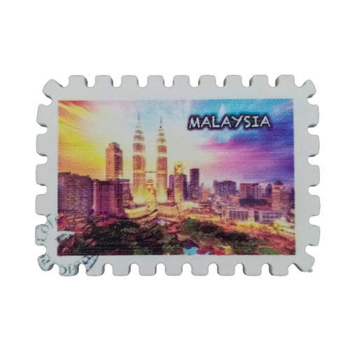 Malezya Temalı Pul Magnet