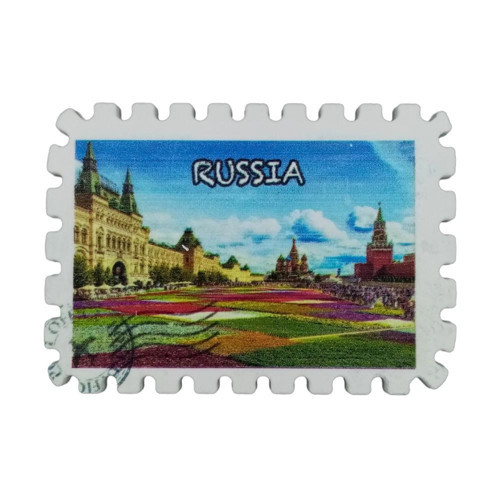 Rusya Temalı Pul Magnet