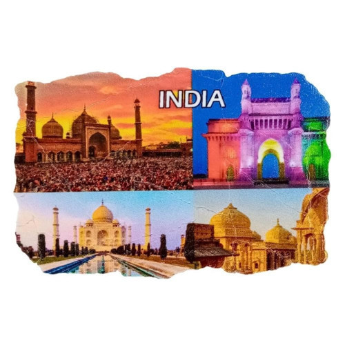 Hindistan Temalı Fresco Magnet